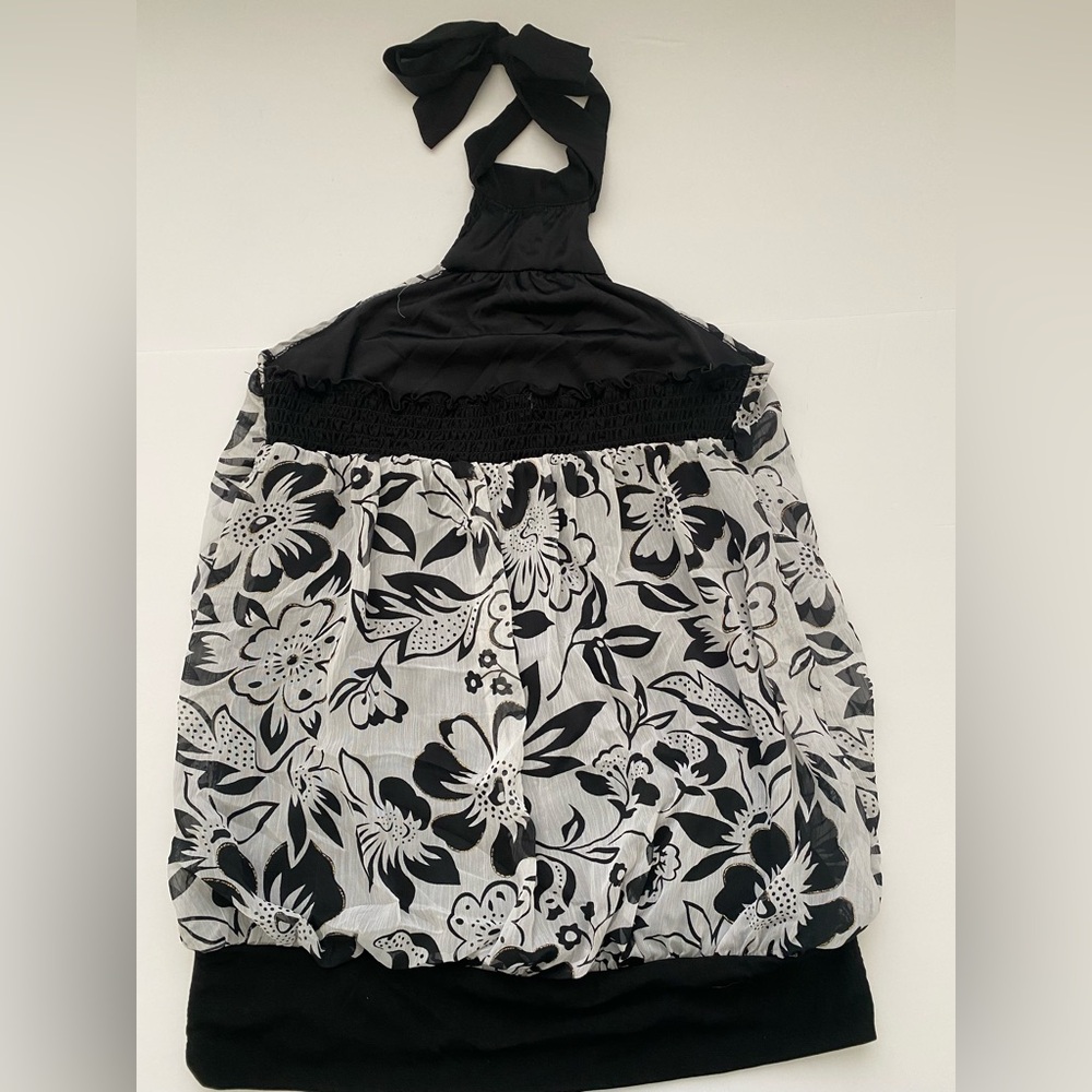 Y2K Poetry floral halter top - Picture 4 of 6
